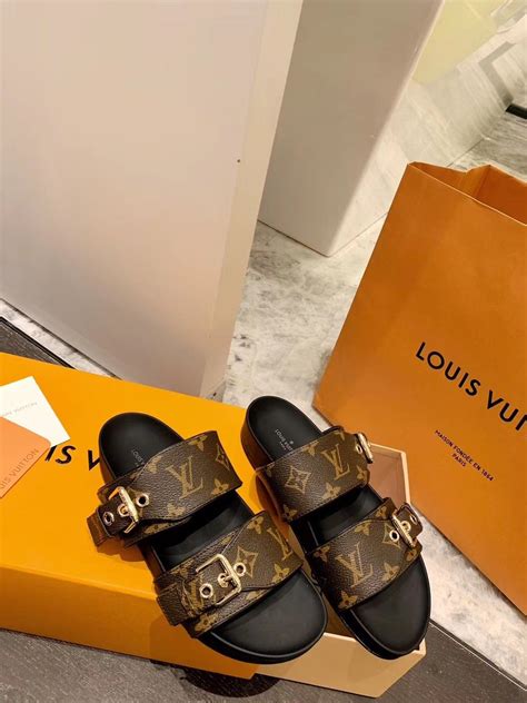 Louis Vuitton slip on sandals